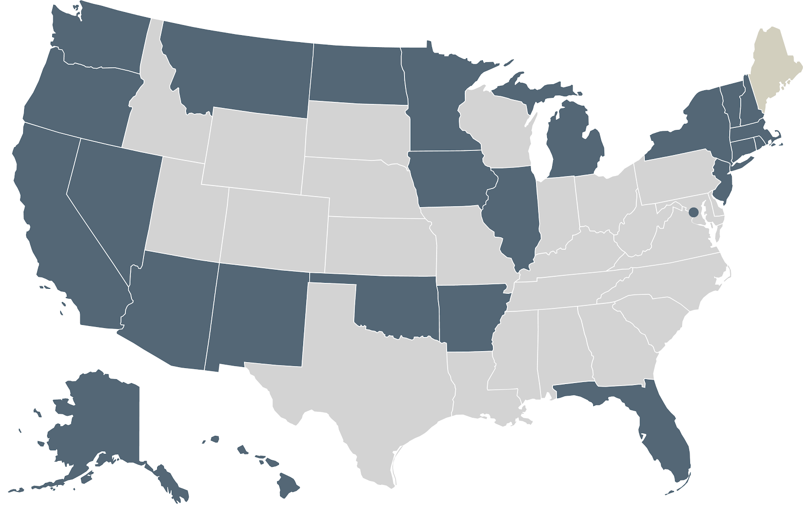 Visiting patient states Maine medical card